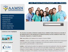 Tablet Screenshot of aamsn.org